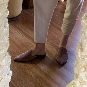 Dolce Vita Blush Pink Suede Mules